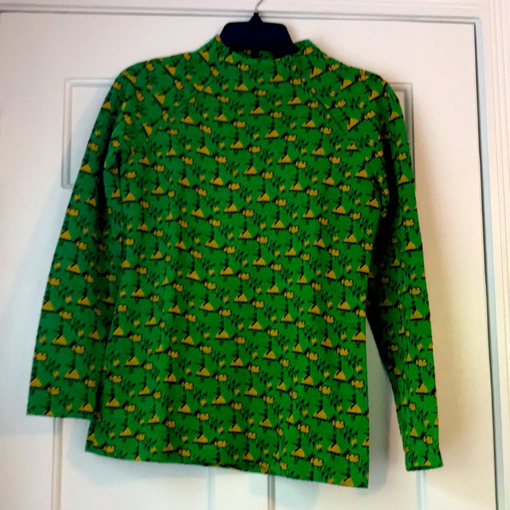 Vintage hand made mock neck top